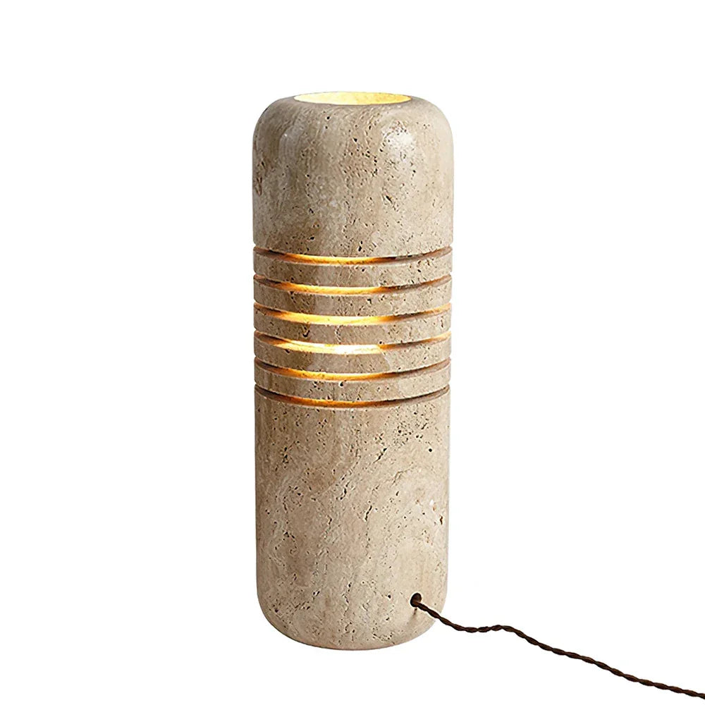 Bucket Stone Travertine Table Lamp – Travertine detail 16