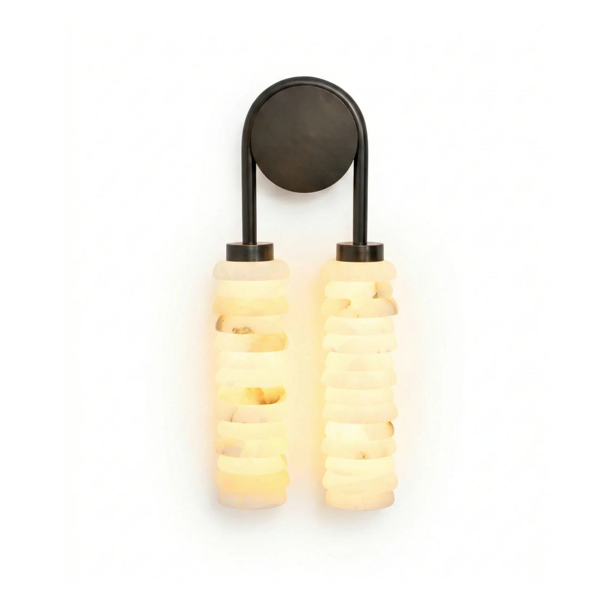 Calla Ribbed Alabaster Wall Sconce – Alabaster detail 23