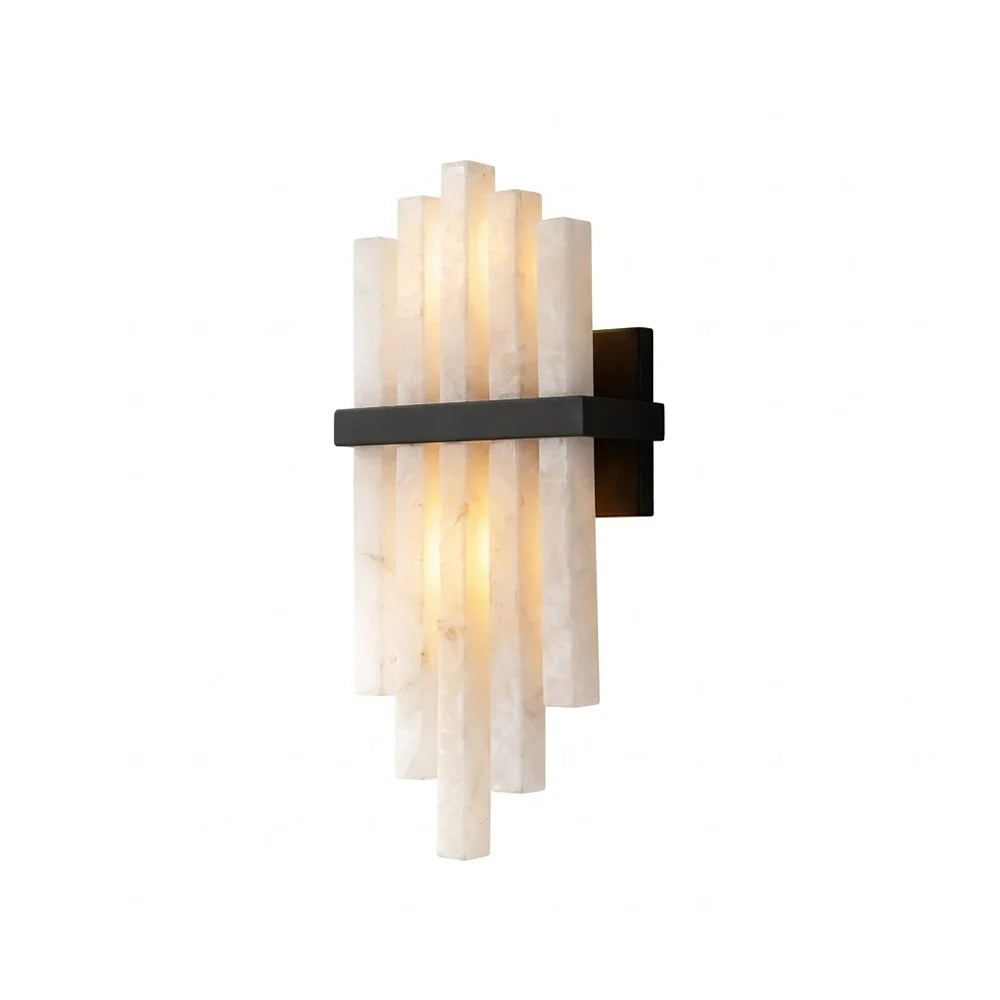 Cascading Alabaster Bar Wall Light – Alabaster detail 13