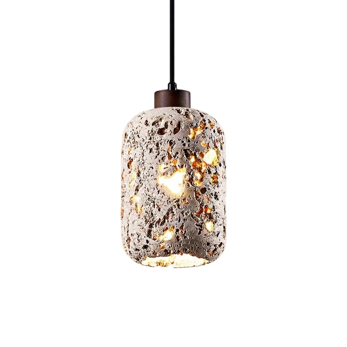 Cava Volcanic Rock Travertine Pendant Lamp – Travertine detail 15
