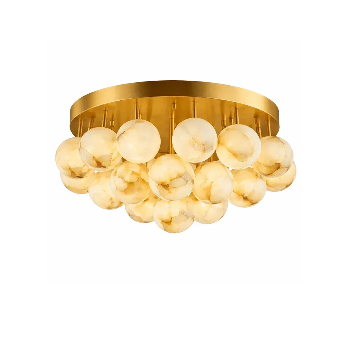 Clustered Aurelia Alabaster Globe Ceiling Light – Alabaster detail 15
