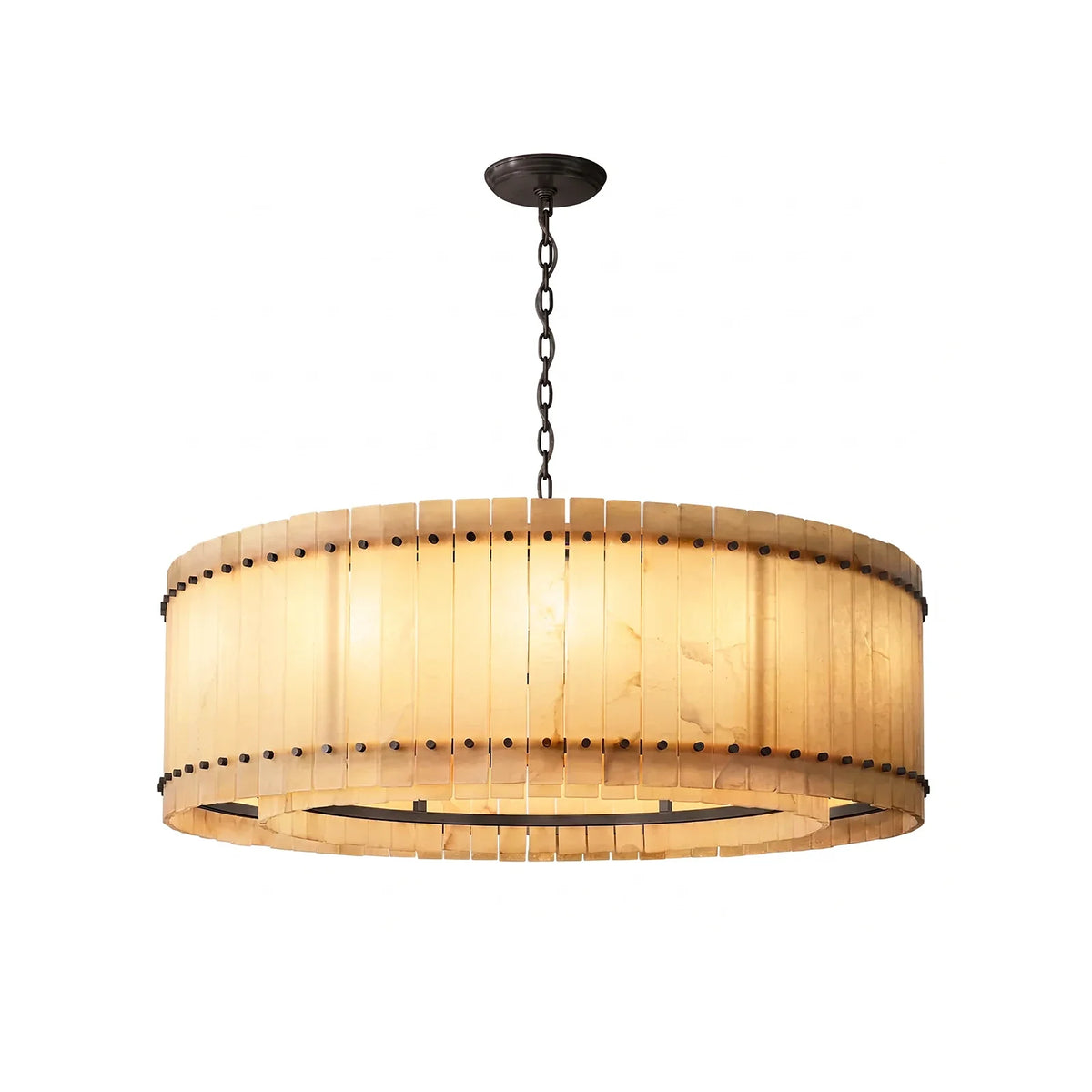 Corwin Alabaster Slat Chandelier – Alabaster detail 33