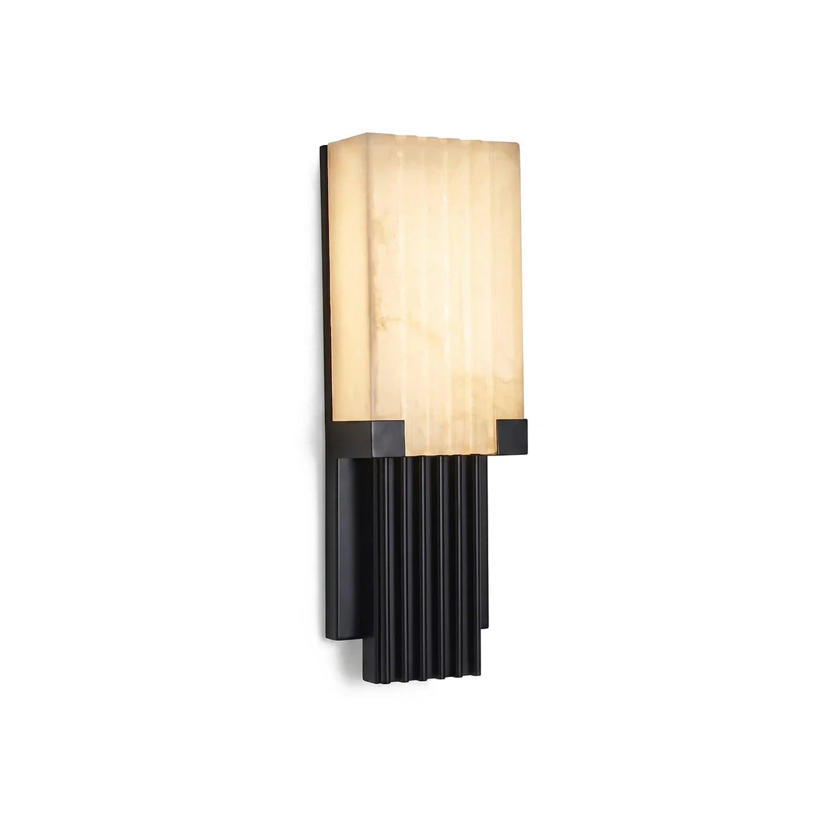 Fluted Alabaster Column Wall Sconce – Alabaster detail 15