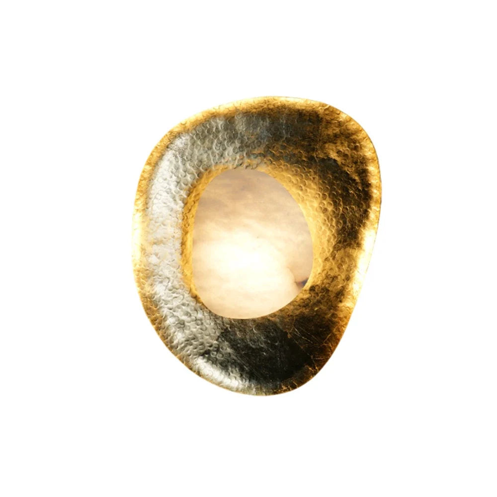 Forged Brass Alabaster Pebble Wall Lamp – Alabaster detail 15