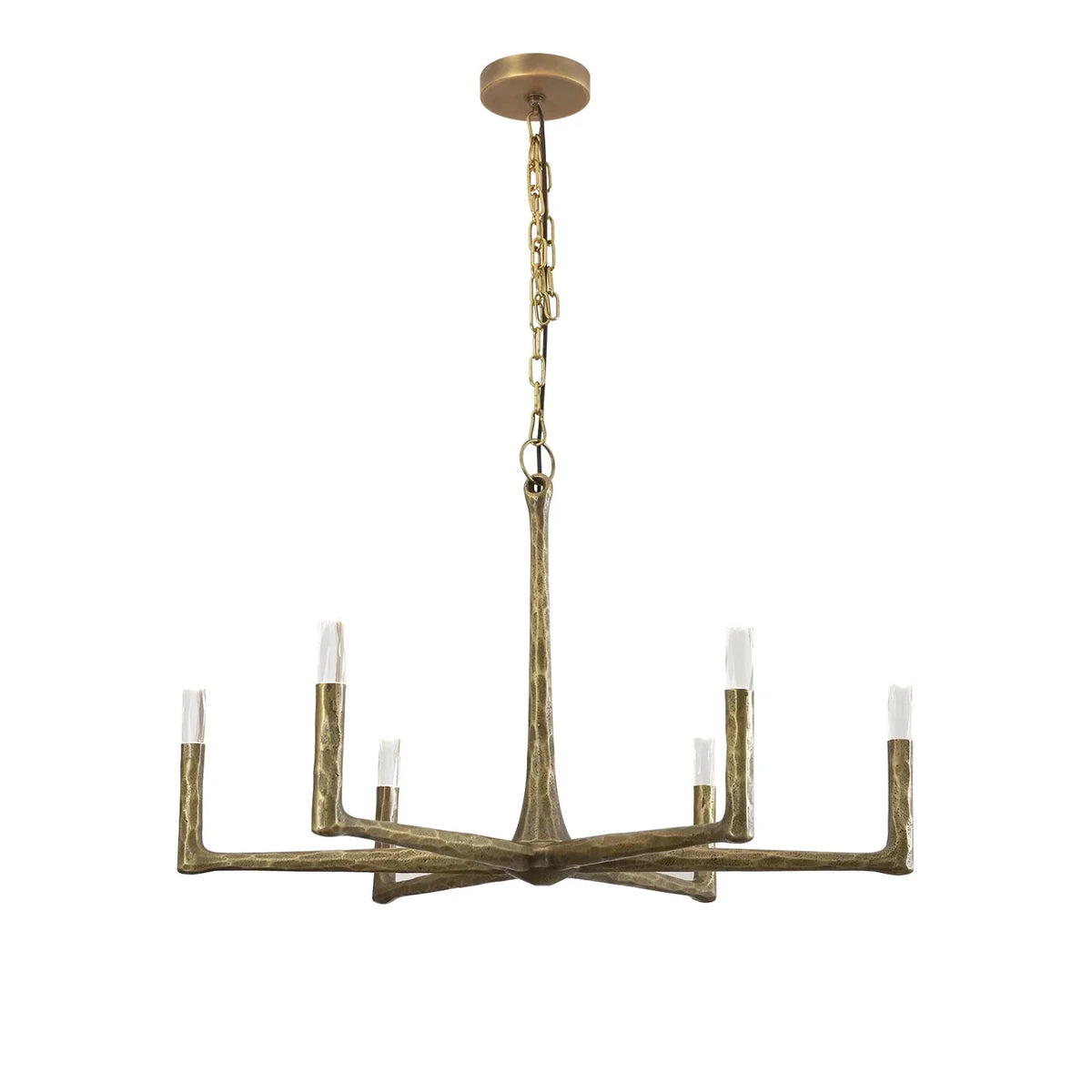 Hammered Cylindrical Lamp Arm Crystal Chandelier – Crystal detail 30
