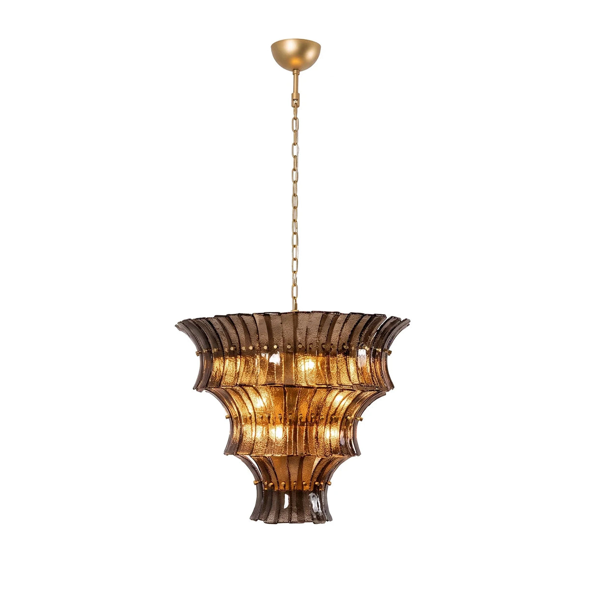 Lido Textured Glass Chandelier – Glass detail 40