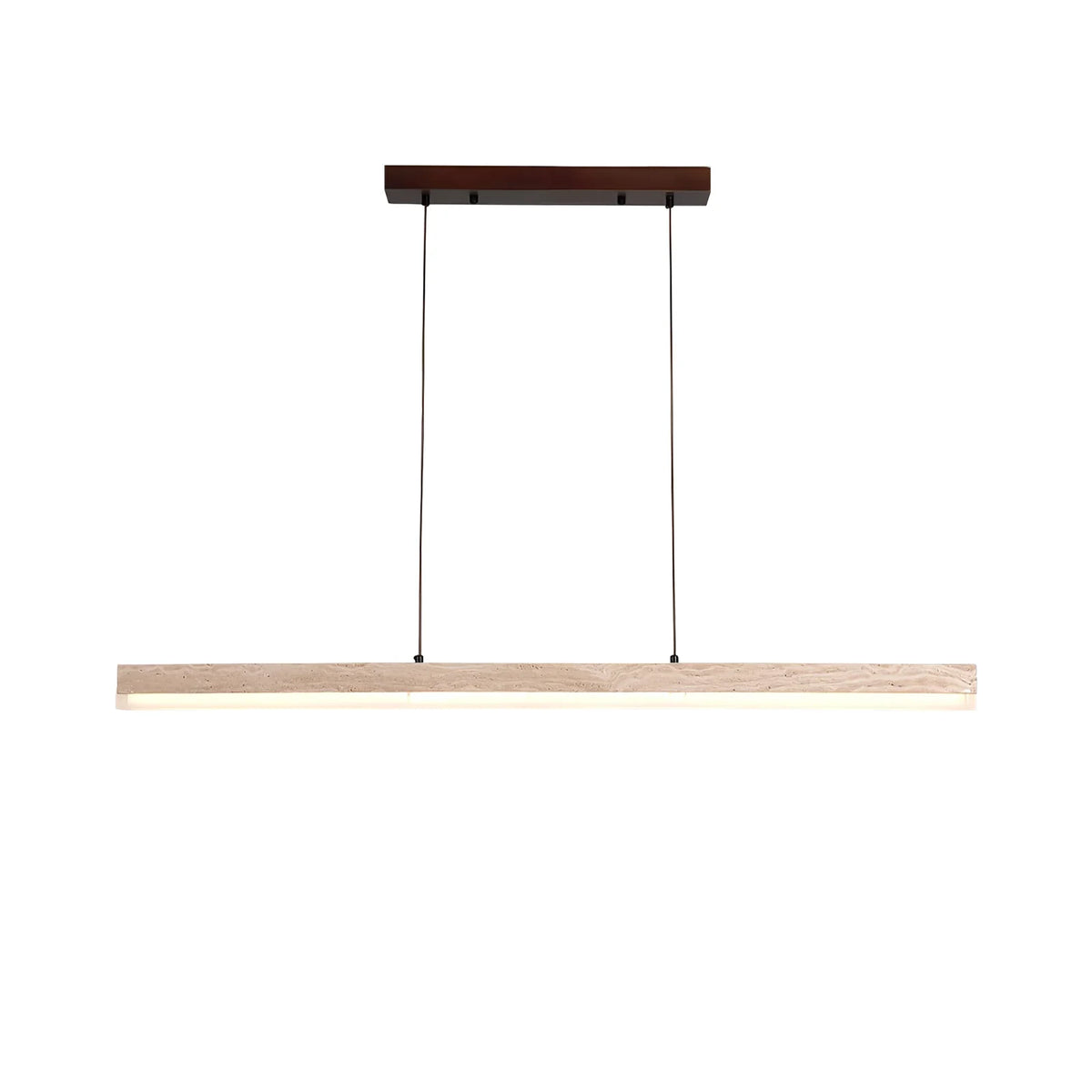 Linear Ecliptic Beam Travertine Pendant Lamp – Travertine detail 13