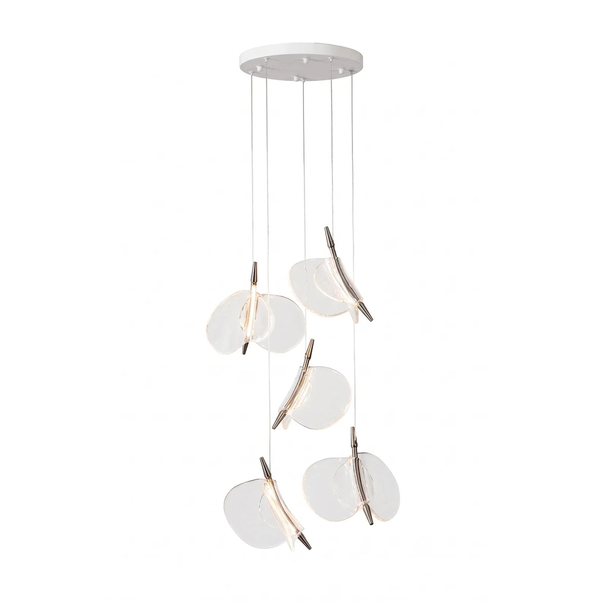 Lunelle Textured Glass Pendant Chandelier – Glass detail 35