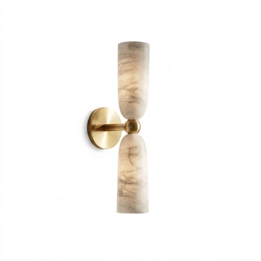 Odile Alabaster Cone Wall Sconce – Alabaster detail 14