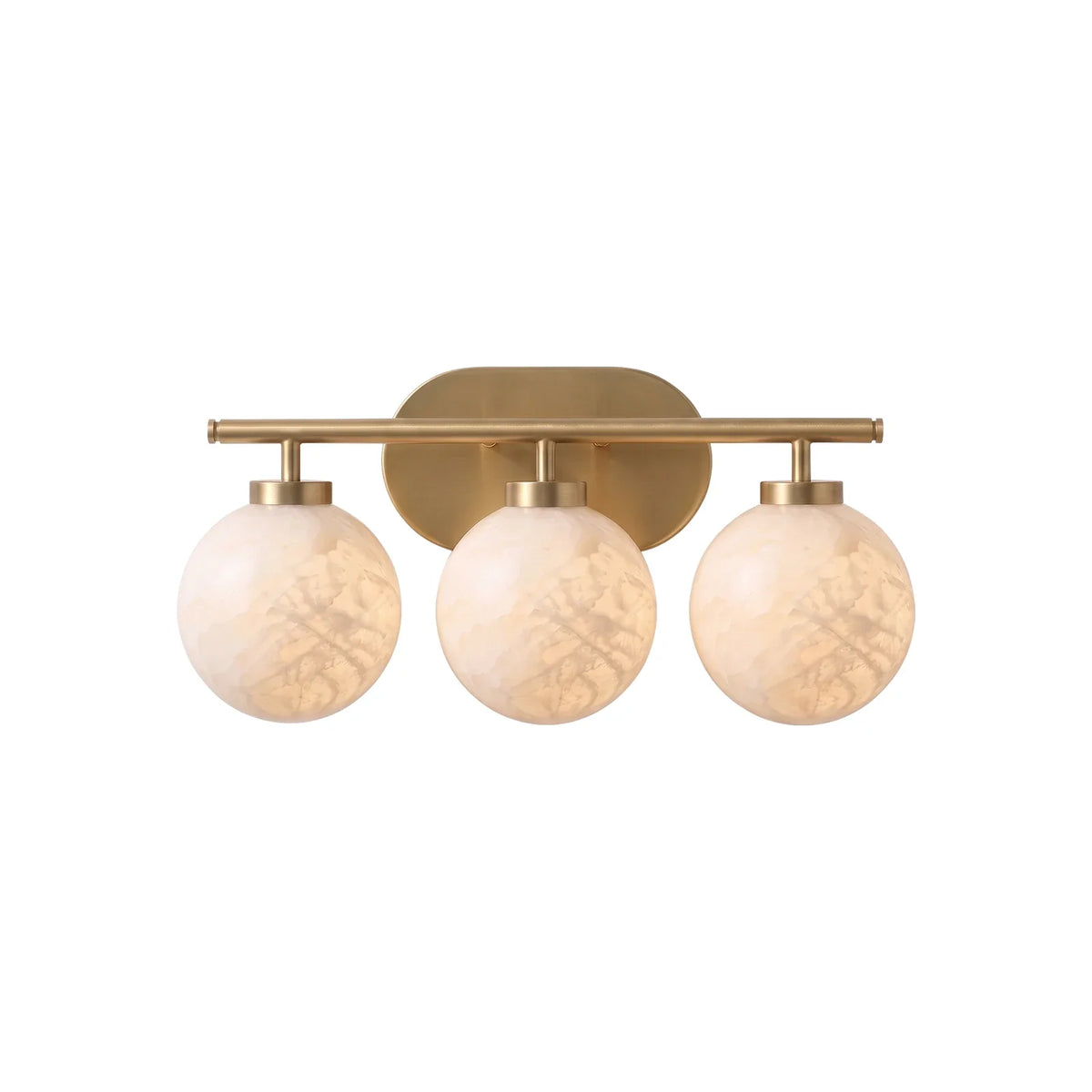 Perlune Globe Alabaster Vanity Wall Light – Alabaster detail 17