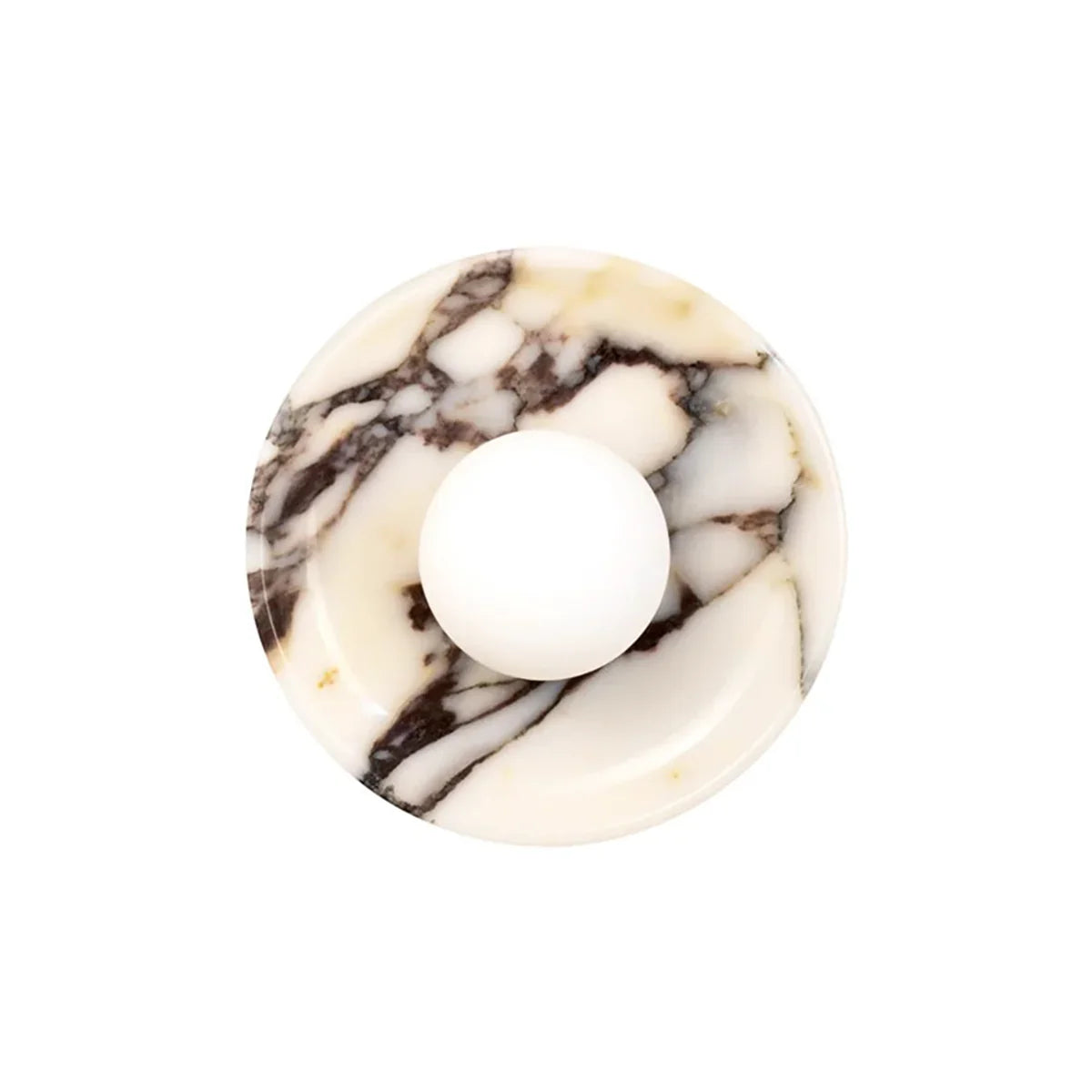 Round Marble Viola Spherical Glass Wall Lamp – Marble detail 16