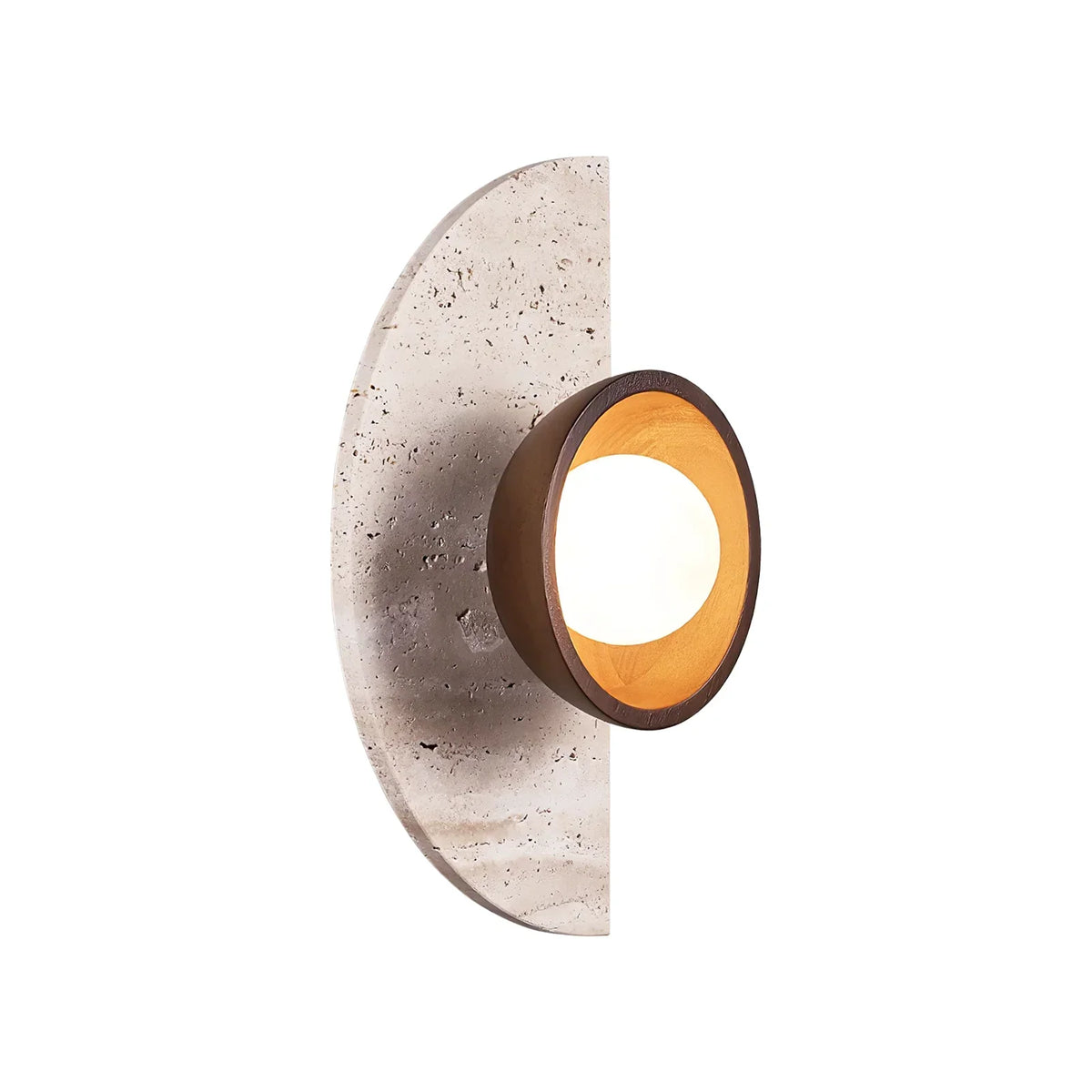 Semicircular Travertine Wall Light – Travertine detail 16