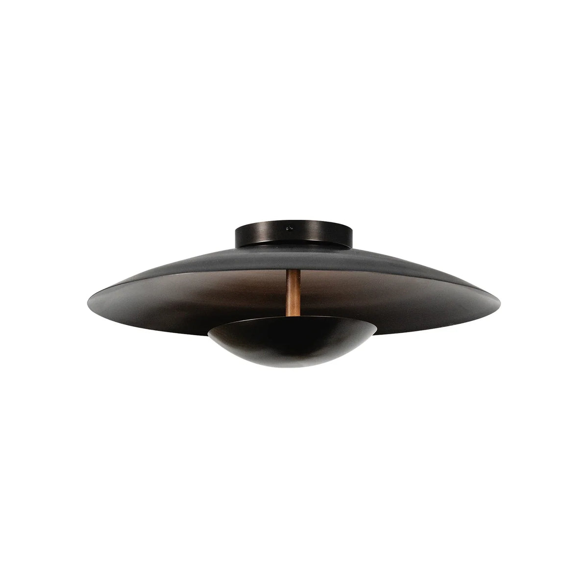 Solen Dish Flush Mount Steel Ceiling Light – Steel detail 23