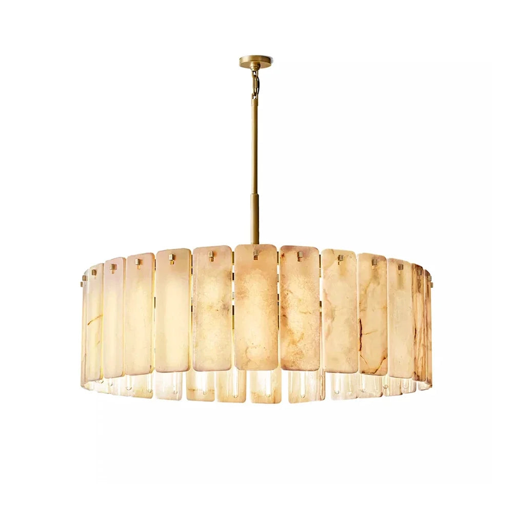 Solenne Alabaster Panel Chandelier – Alabaster detail 17