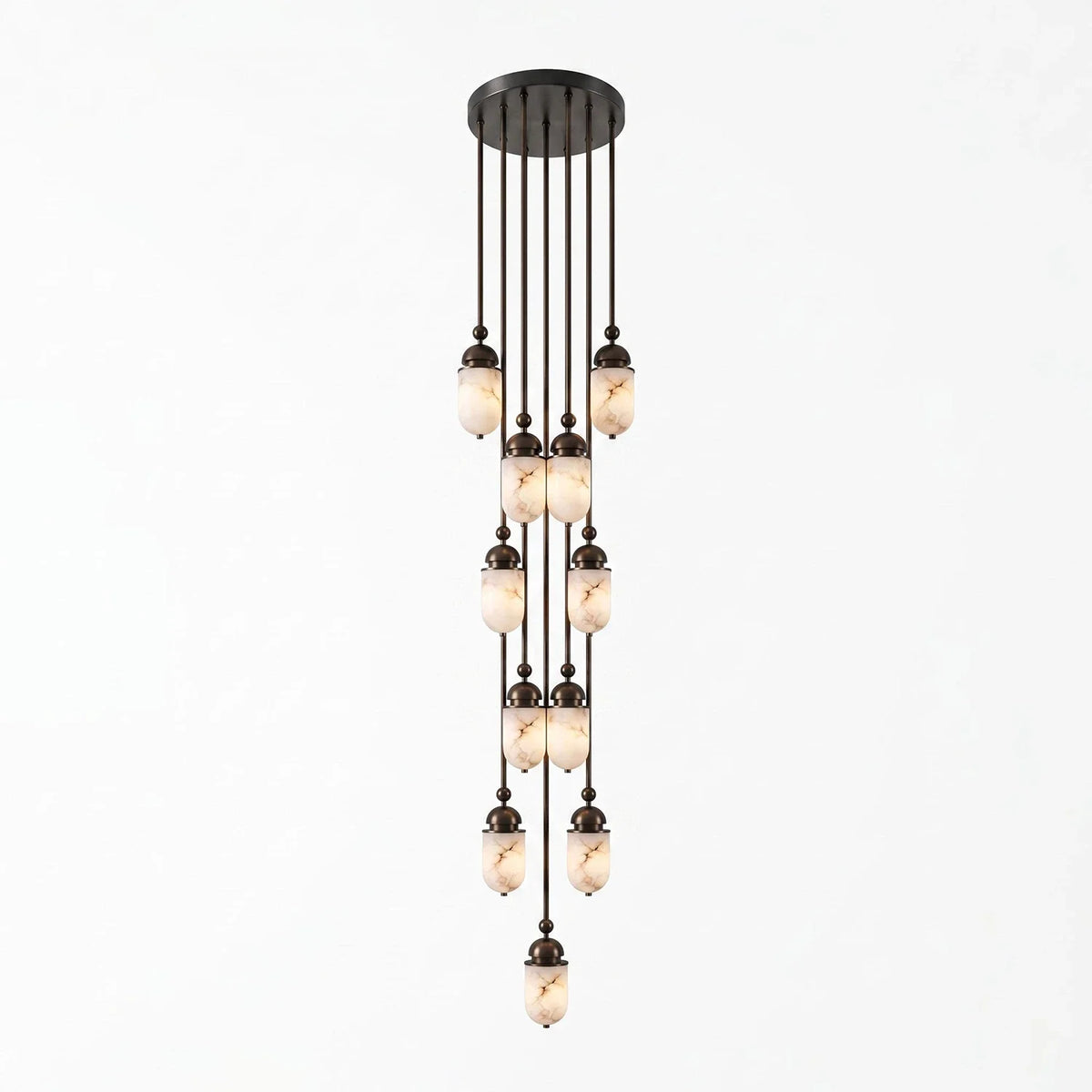 Tamsin Capsule Alabaster Rod Pendant Lamp – Alabaster detail 17