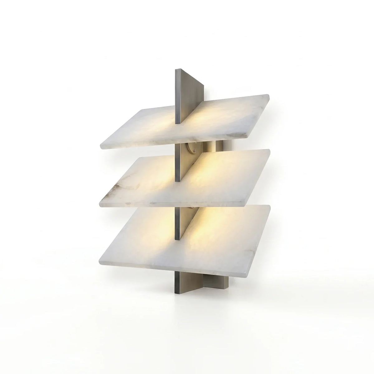 Tiered Alabaster Slab Wall Sconce – Alabaster detail 11