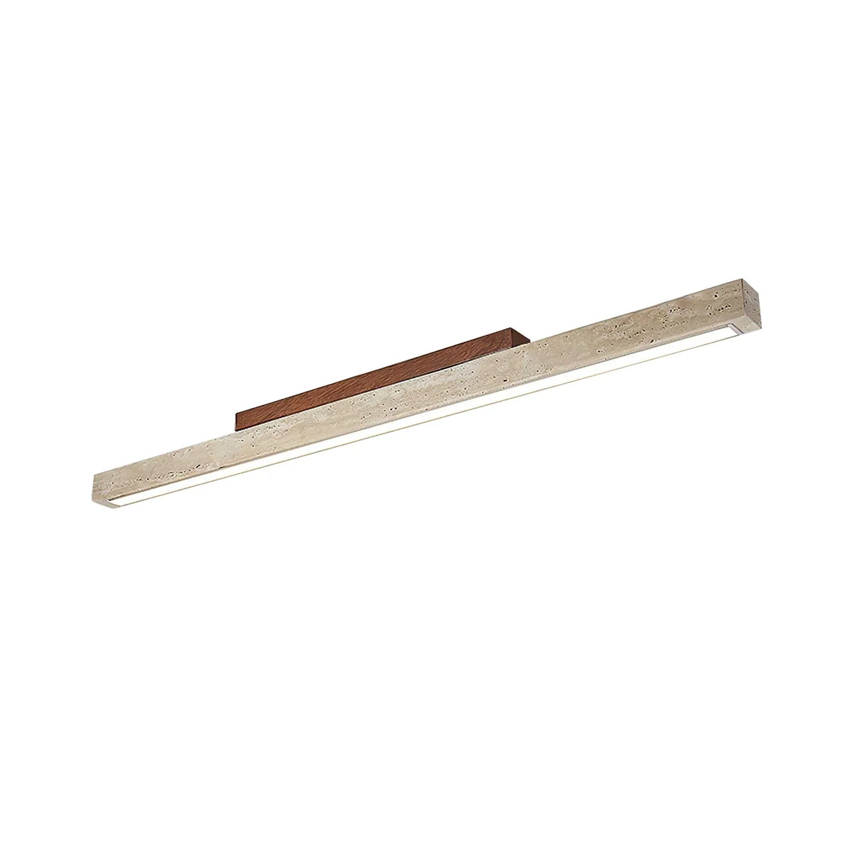 Travertine Column Rectangle Ceiling Light – Travertine detail 22