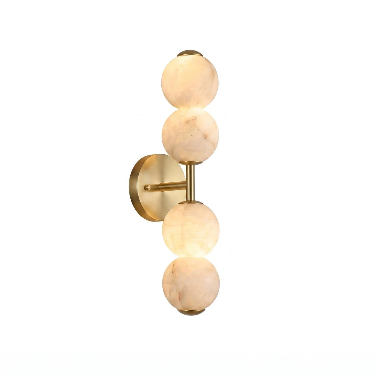 Twin Moon Alabaster Wall Sconce – Alabaster detail 15