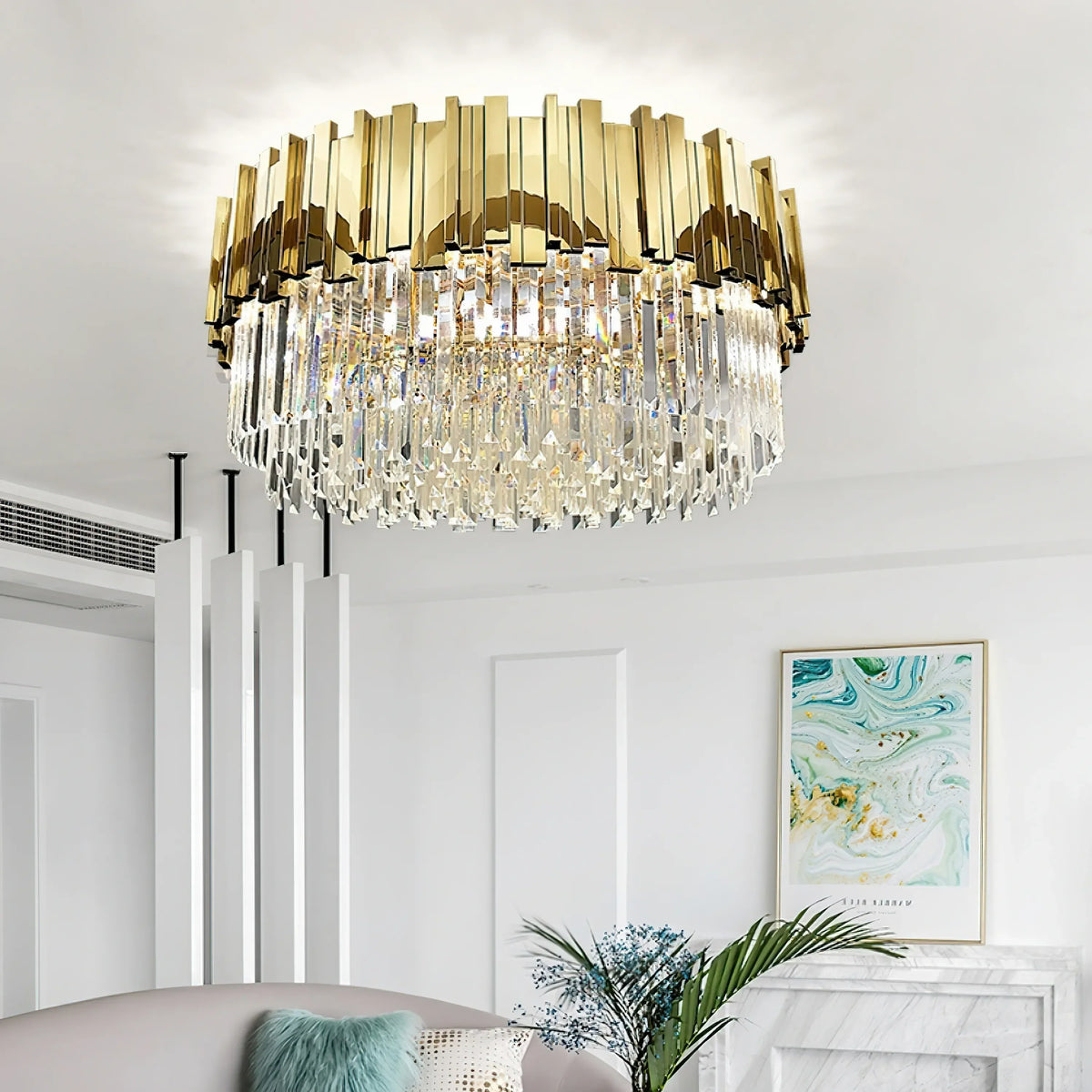 Bourbons Steel Chandelier – Steel detail 3