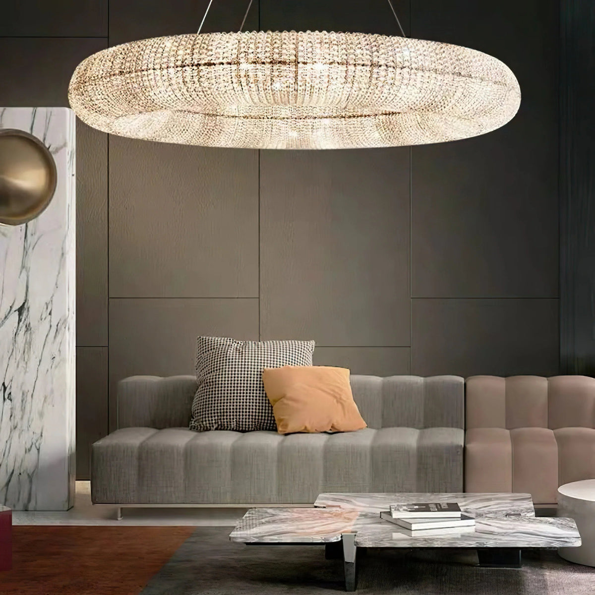 Crystal Smoked Chandelier – Crystal detail 8