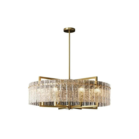 Pure Copper Round Crystal Chandelier