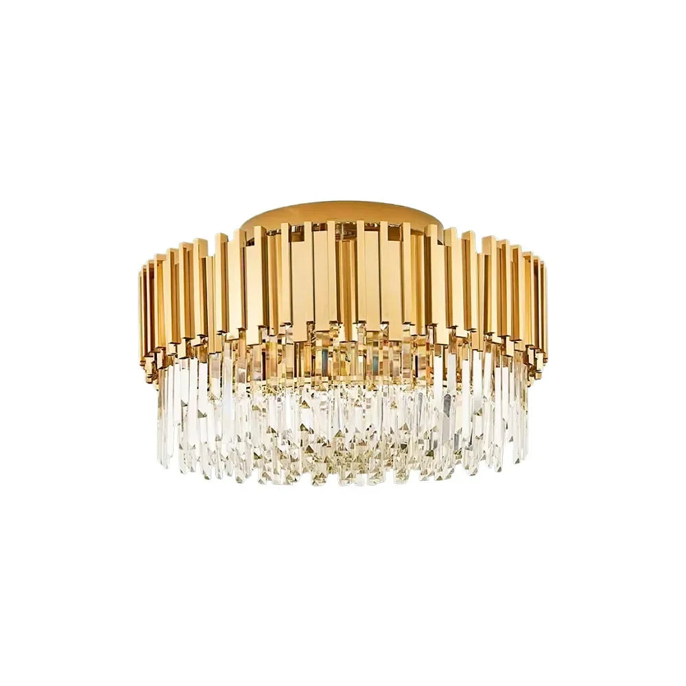 Flush Mount Steel Chandelier