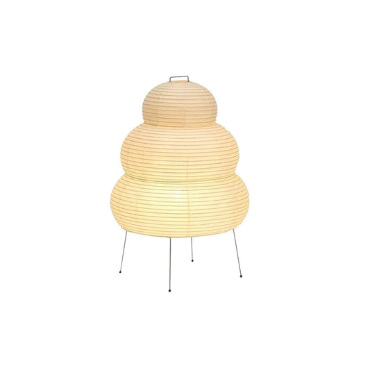 Akari Gourd Shaped Paper 25N Iron Table Lamp