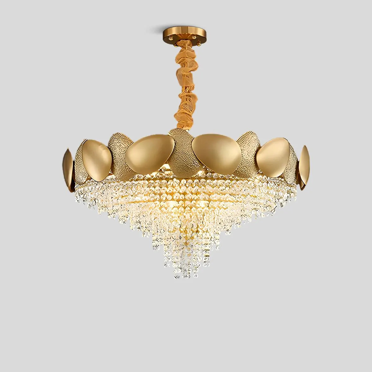Luxurious Crystal Golden Chandelier – Crystal detail 7