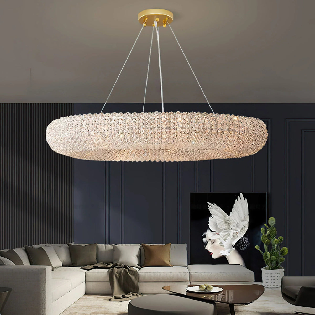 Crystal Smoked Chandelier – Crystal detail 18