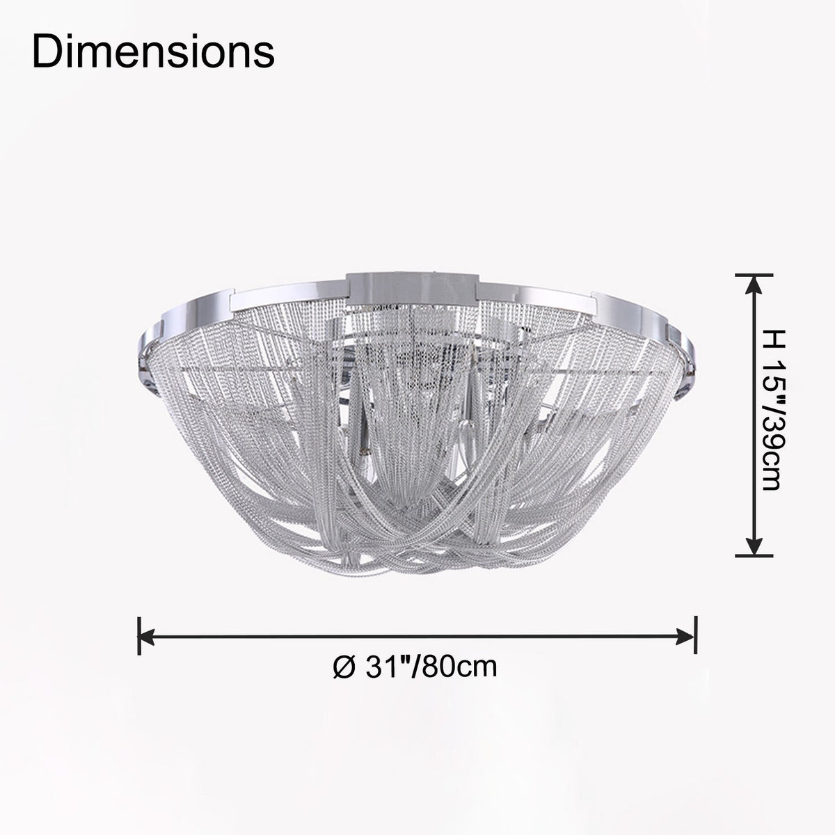 Chain Tassel Ceiling Light – detail 24
