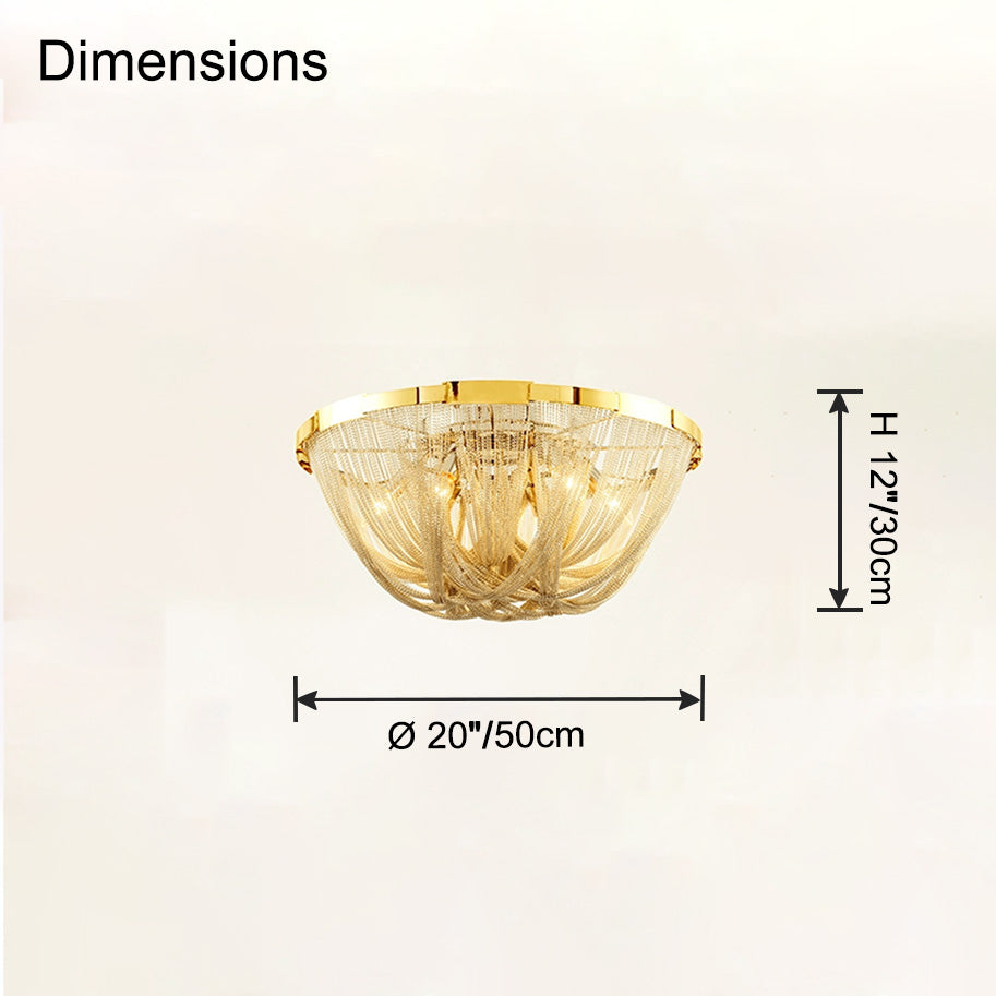 Chain Tassel Ceiling Light – detail 26