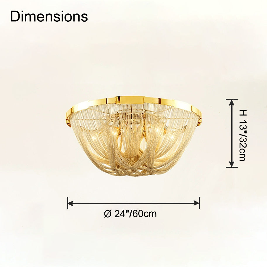 Chain Tassel Ceiling Light – detail 27