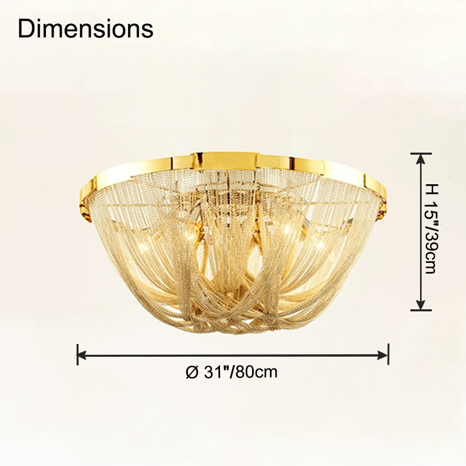 Chain Tassel Ceiling Light – detail 28