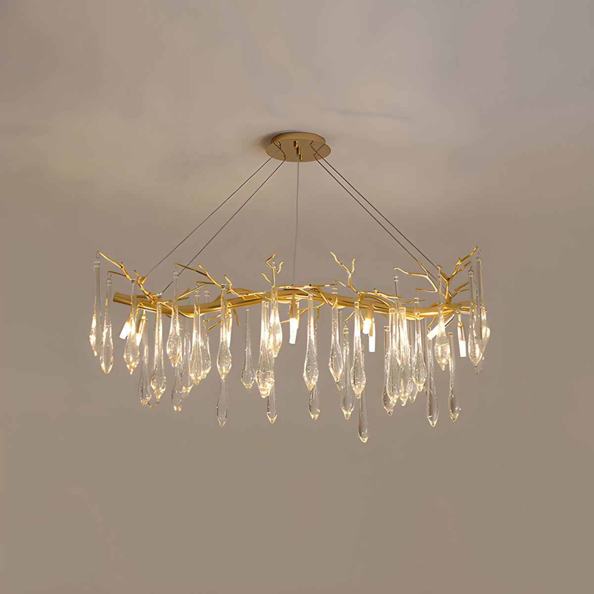 Branch Water Droplet Chandelier – detail 9