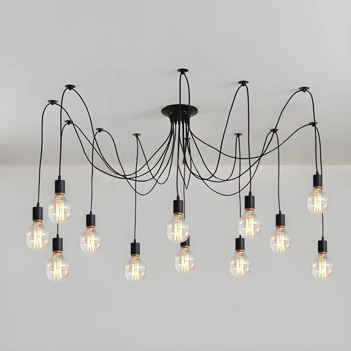 Alfie Vintage Multiple Light Bulbs Chandelier – detail 10