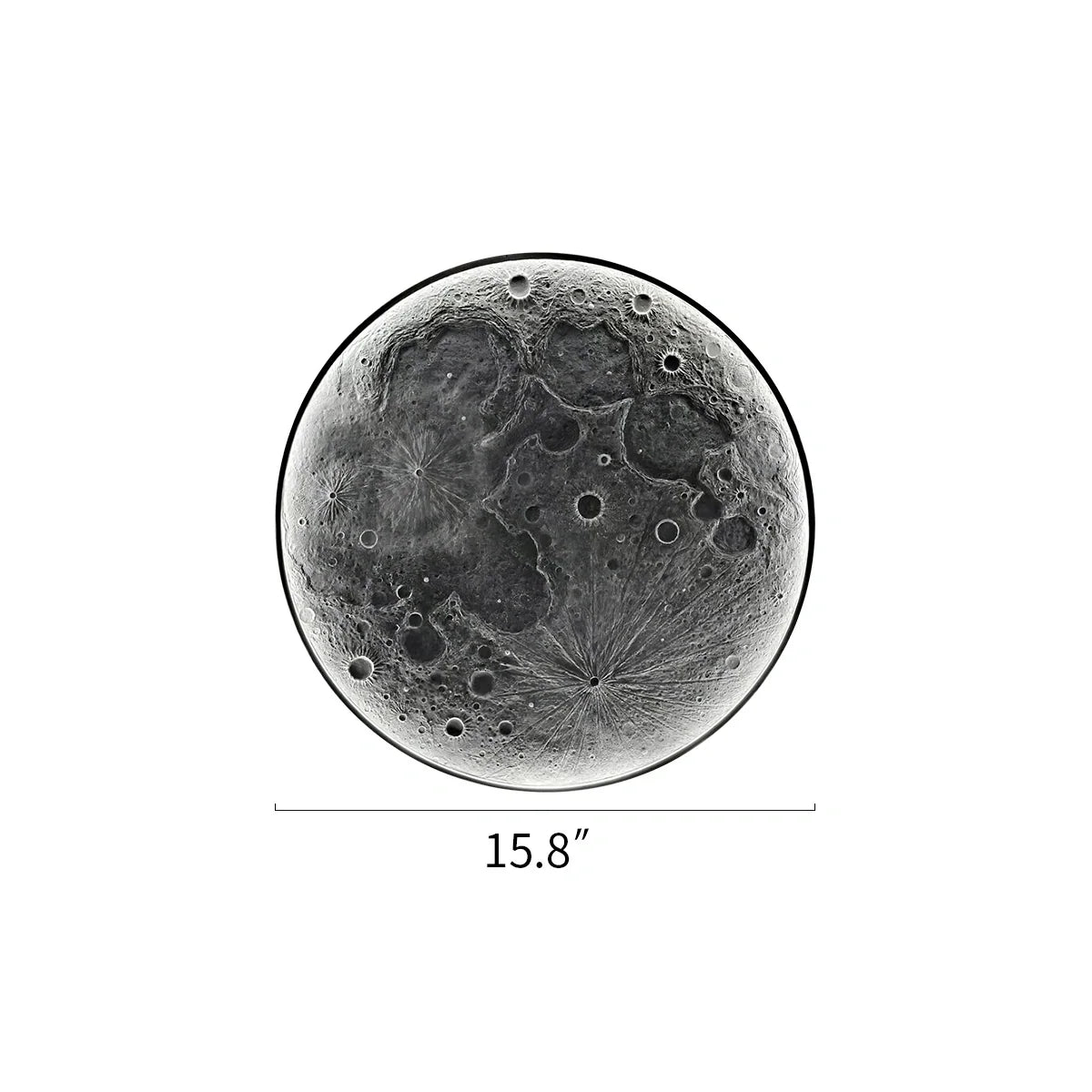 3D Relief Moon Decorative Wall Lamp – detail 4