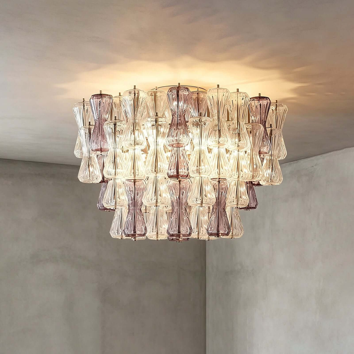 Modern Murano Glass Ceiling Light – Glass detail 14