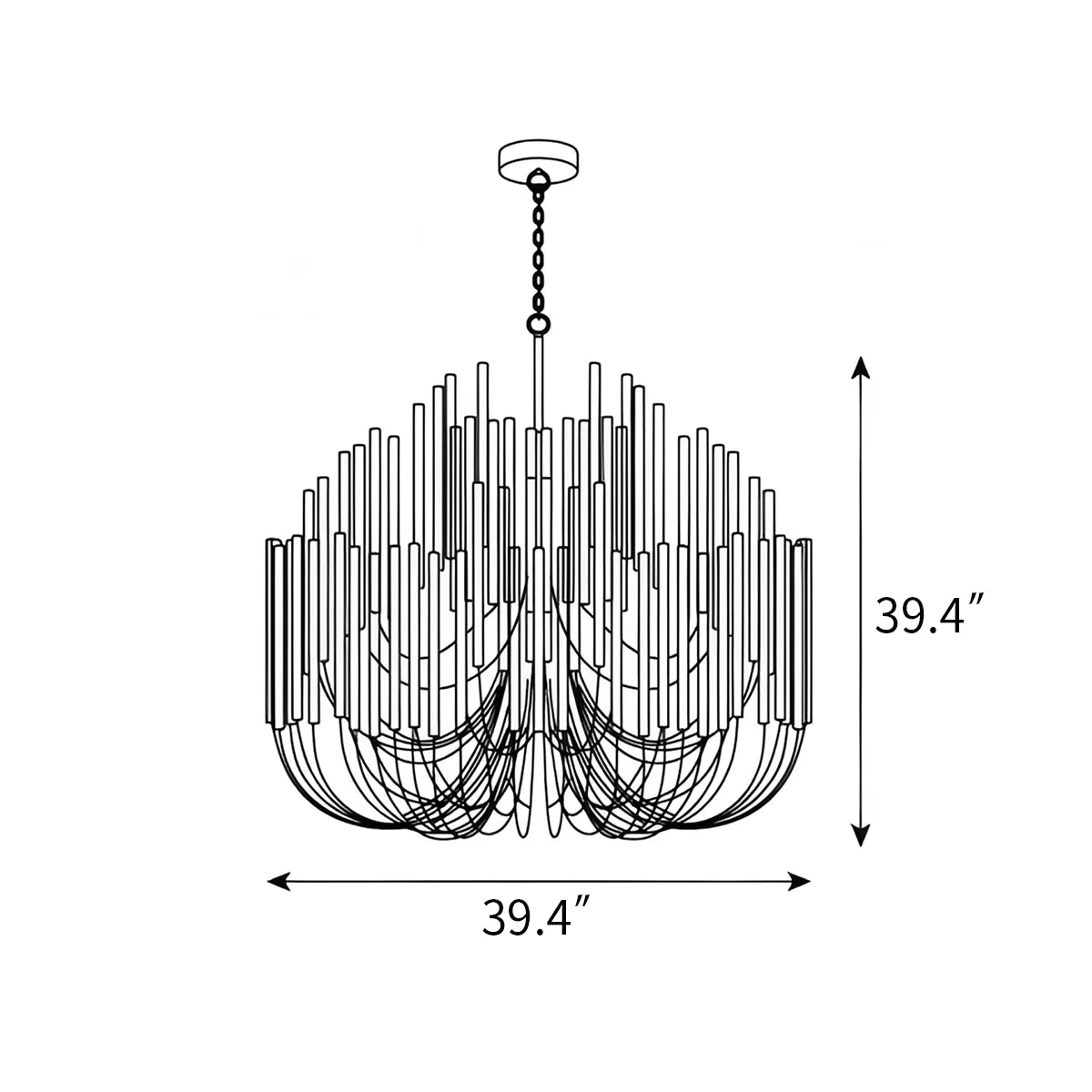 Twiggy Chandelier for Dining Room – detail 13