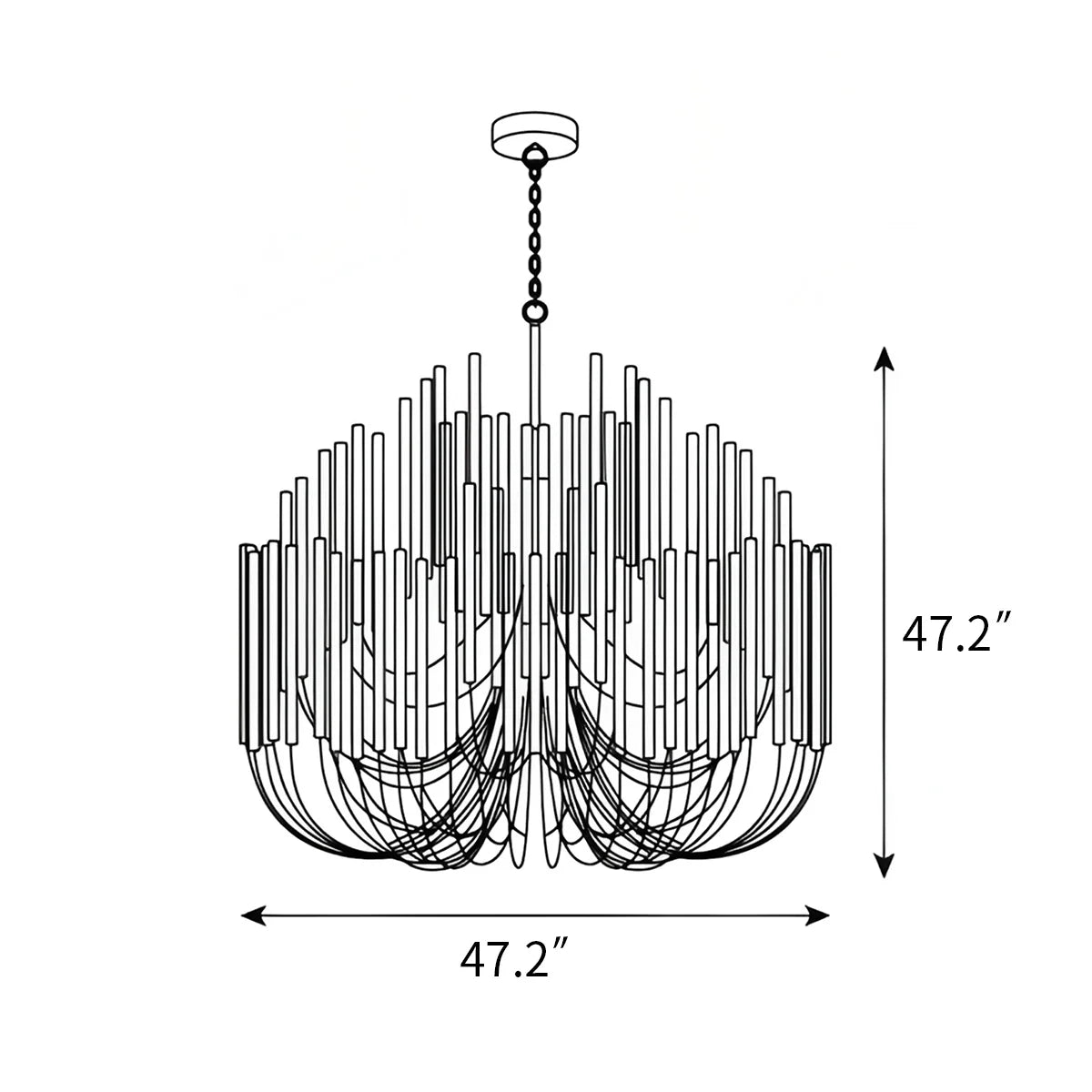 Twiggy Chandelier for Dining Room – detail 14