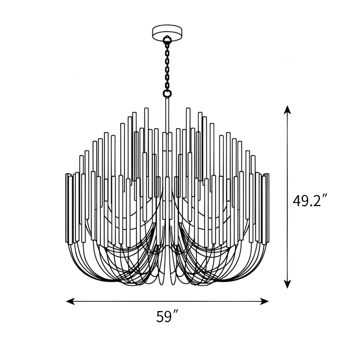 Twiggy Chandelier for Dining Room – detail 15