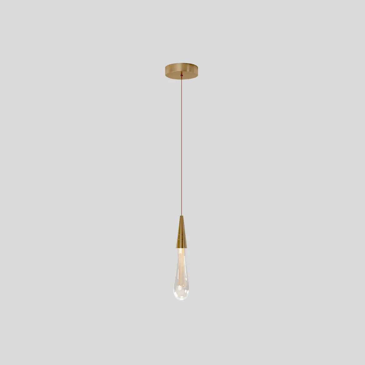 Drop Crystal Chrome Pendant Light for Bedroom – Crystal detail 3