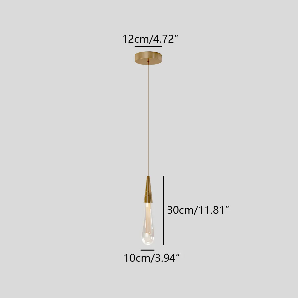 Drop Crystal Chrome Pendant Light for Bedroom – Crystal detail 4