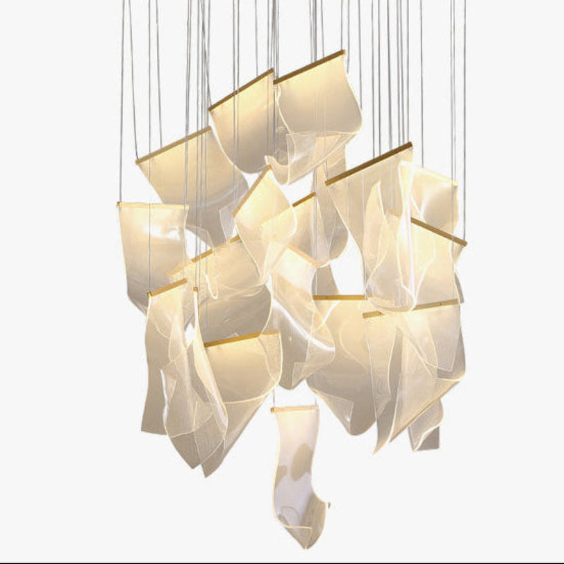 Creative Ribbon Acrylic Chandelier – Acrylic detail 2