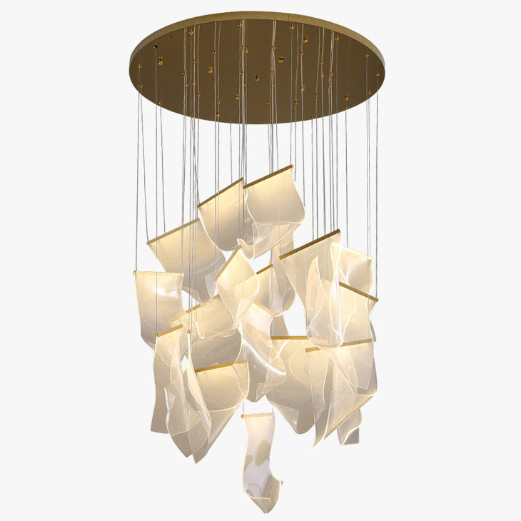 Creative Ribbon Acrylic Chandelier – Acrylic detail 15