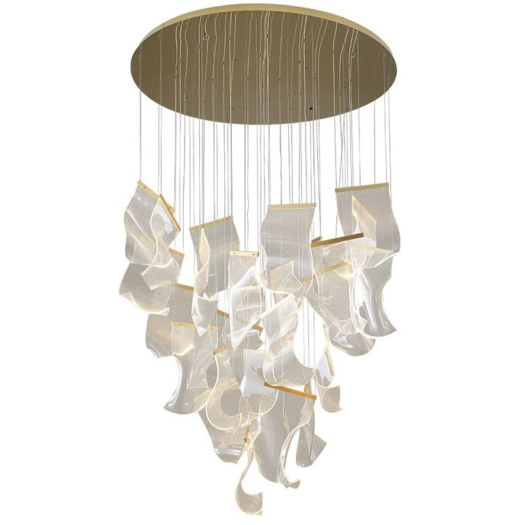 Creative Ribbon Acrylic Chandelier – Acrylic detail 16