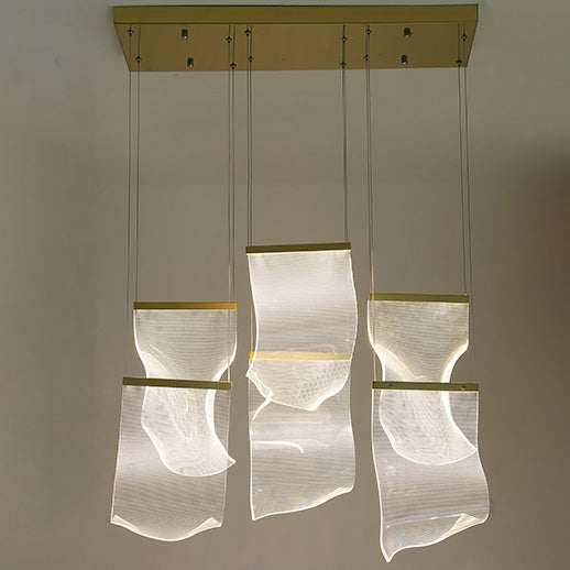 Creative Ribbon Acrylic Chandelier – Acrylic detail 22
