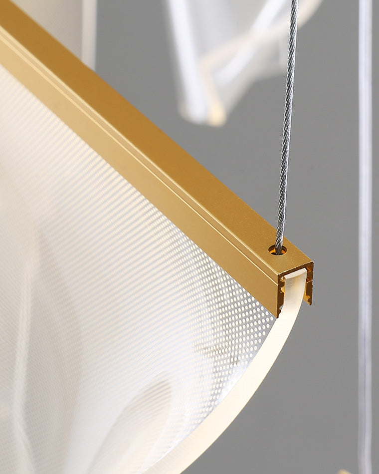 Creative Ribbon Acrylic Chandelier – Acrylic detail 18