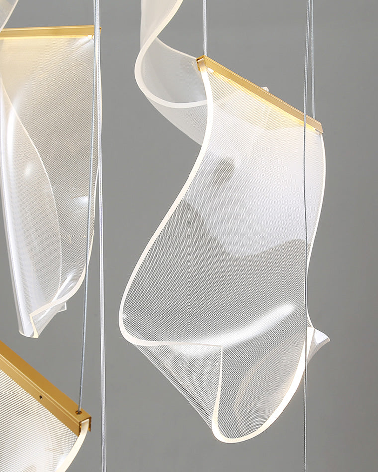 Creative Ribbon Acrylic Chandelier – Acrylic detail 19