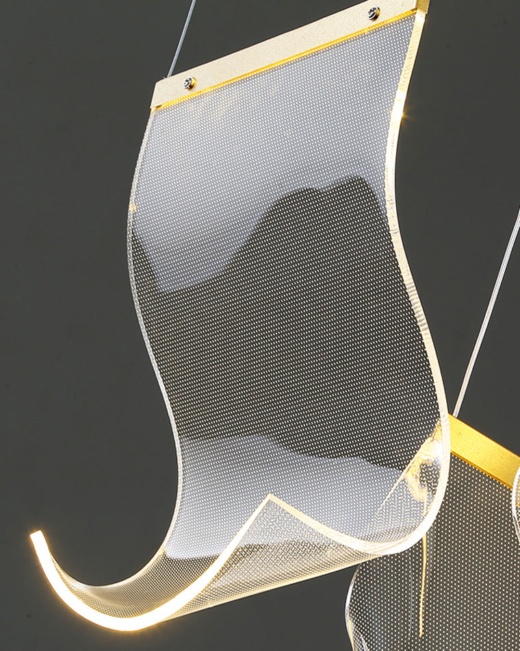 Creative Ribbon Acrylic Chandelier – Acrylic detail 20