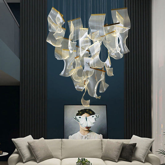 Creative Ribbon Acrylic Chandelier